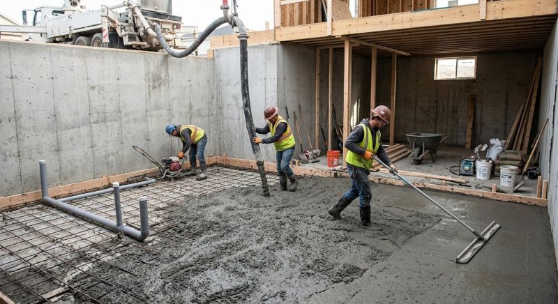 Basement Concrete Installation in Alum Creek, WV