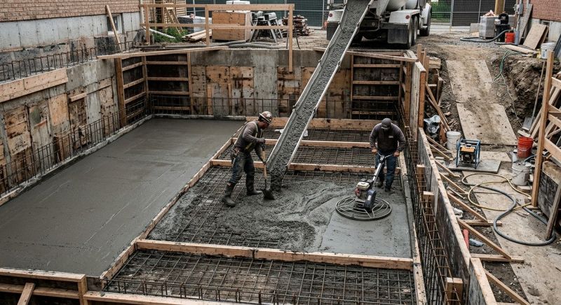 Basement Concrete Installation in Elkview, WV