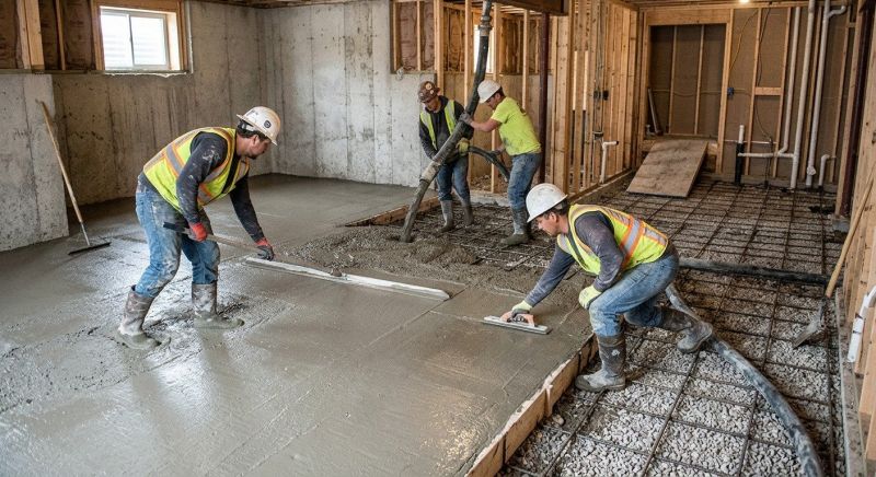 Basement Concrete Installation in Charleston, WV
