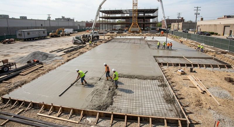 Commercial Slab Construction in Kanawha County, WV