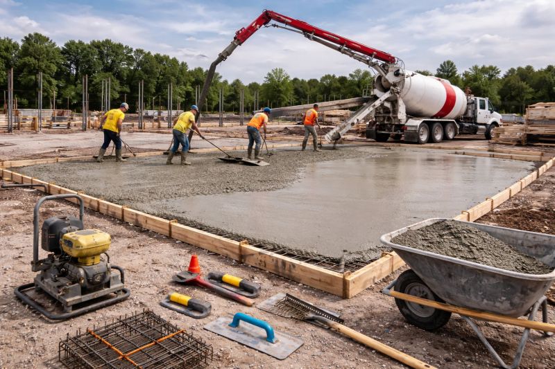 Commercial Slab Installation in Elkview, WV