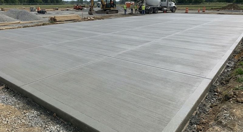 Commercial Slab Installation in Indore, WV