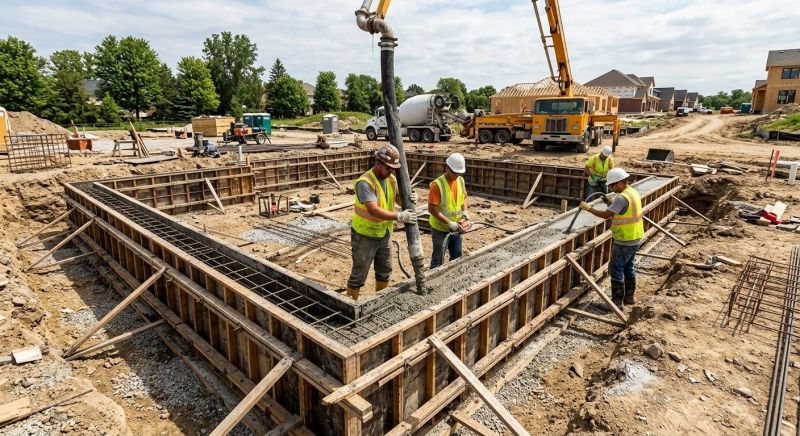 Foundation Wall Pouring in Charleston, WV